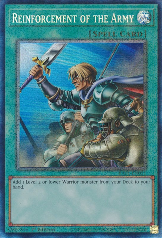 Reinforcement of the Army [RA01-EN051] Prismatic Collector's Rare | Exor Games Truro