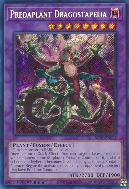 Predaplant Dragostapelia [RA01-EN027] Secret Rare | Exor Games Truro