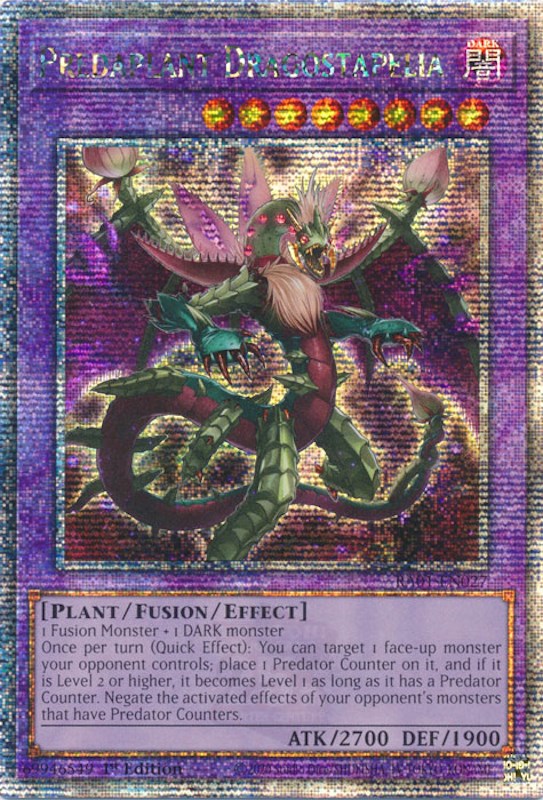 Predaplant Dragostapelia [RA01-EN027] Quarter Century Secret Rare | Exor Games Truro