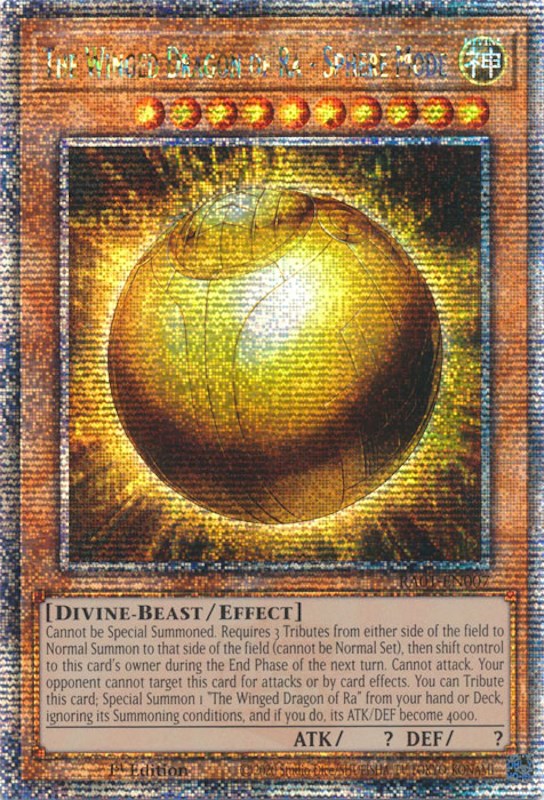 The Winged Dragon of Ra - Sphere Mode [RA01-EN007] Quarter Century Secret Rare | Exor Games Truro