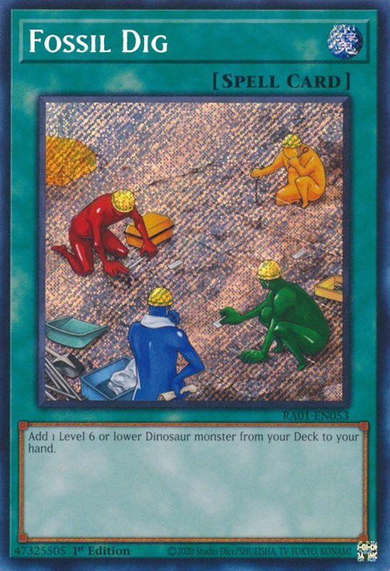 Fossil Dig [RA01-EN053] Secret Rare | Exor Games Truro