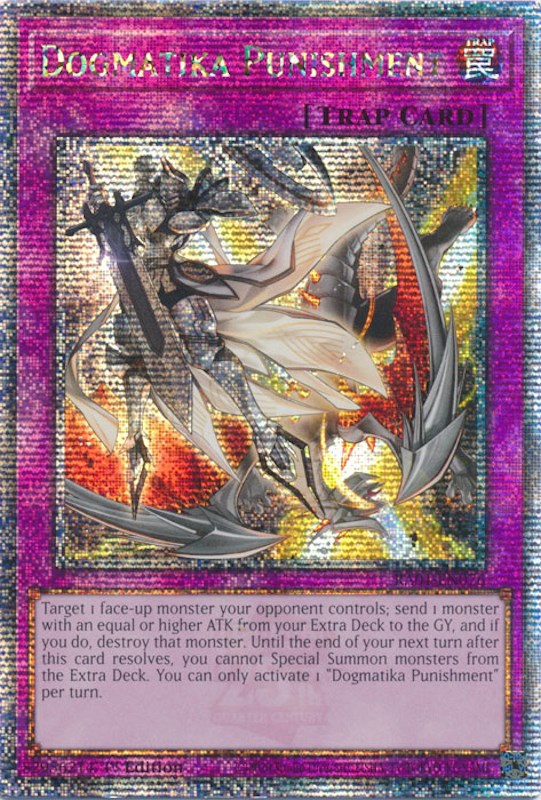 Dogmatika Punishment [RA01-EN076] Quarter Century Secret Rare | Exor Games Truro