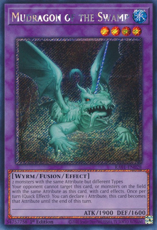 Mudragon of the Swamp [RA01-EN028] Platinum Secret Rare | Exor Games Truro