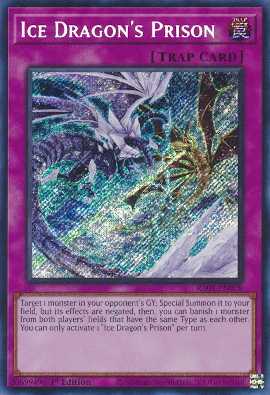 Ice Dragon's Prison [RA01-EN078] Secret Rare | Exor Games Truro