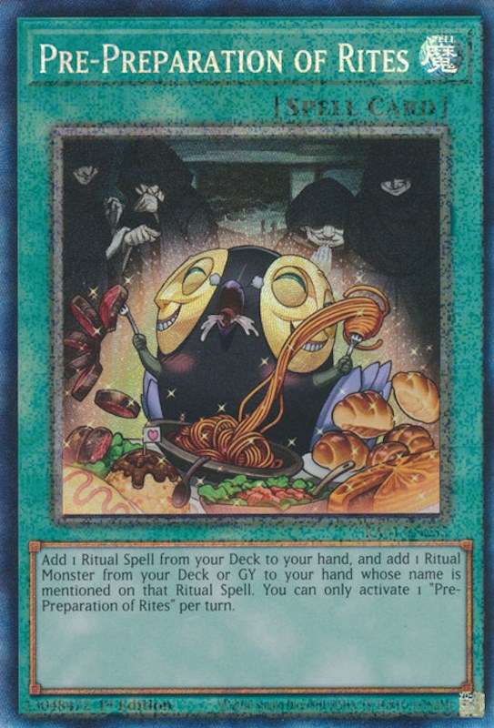 Pre-Preparation of Rites [RA01-EN055] Prismatic Collector's Rare | Exor Games Truro