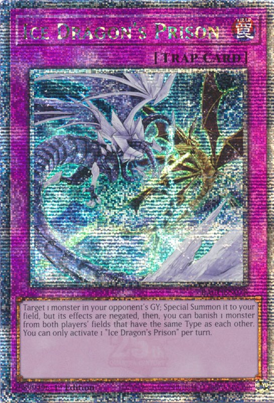 Ice Dragon's Prison [RA01-EN078] Quarter Century Secret Rare | Exor Games Truro