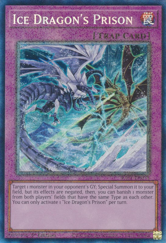 Ice Dragon's Prison [RA01-EN078] Prismatic Collector's Rare | Exor Games Truro