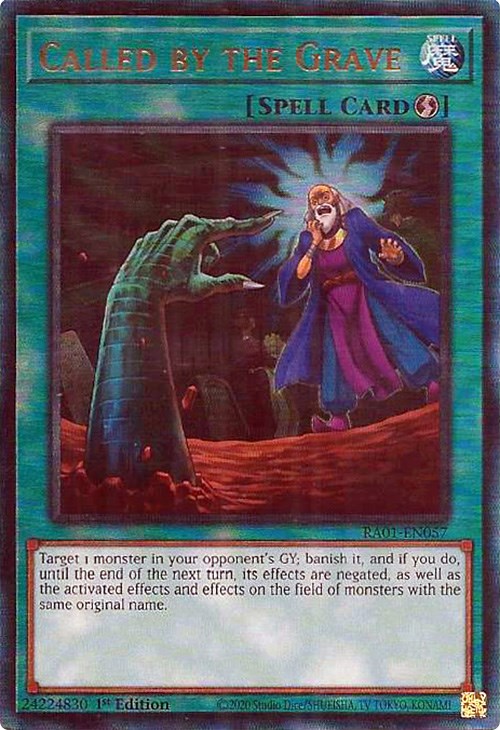 Called by the Grave [RA01-EN057] Prismatic Ultimate Rare | Exor Games Truro