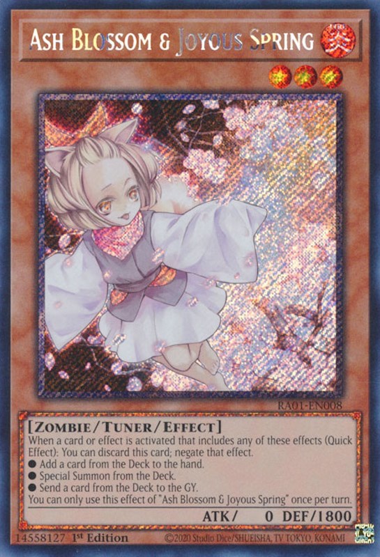 Ash Blossom & Joyous Spring [RA01-EN008] Platinum Secret Rare | Exor Games Truro