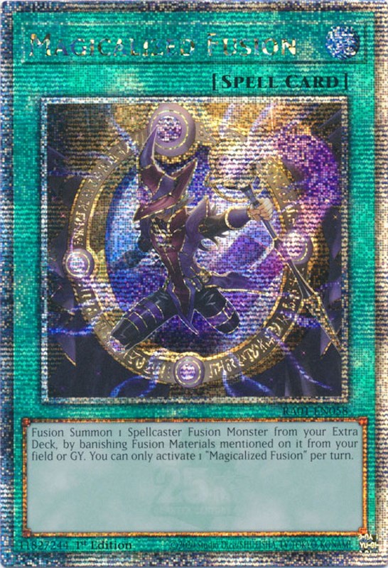 Magicalized Fusion [RA01-EN058] Quarter Century Secret Rare | Exor Games Truro
