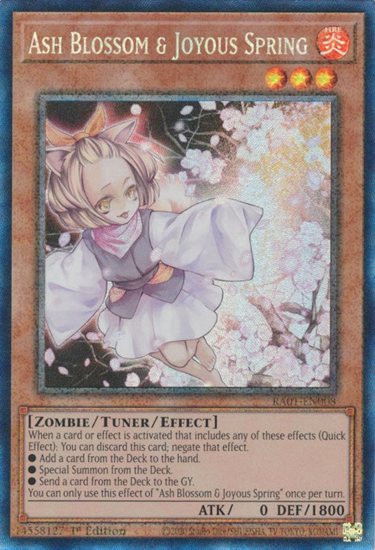 Ash Blossom & Joyous Spring [RA01-EN008] Prismatic Collector's Rare | Exor Games Truro