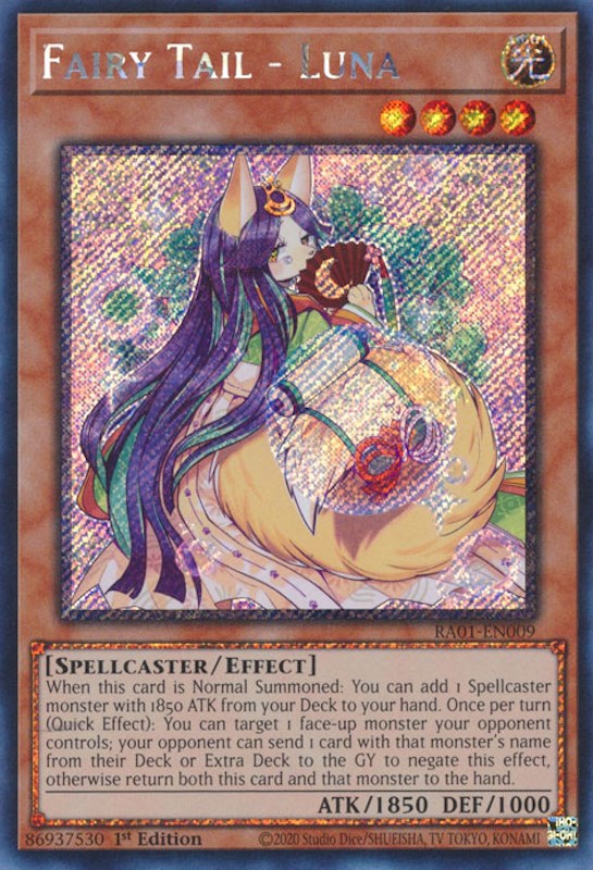 Fairy Tail - Luna [RA01-EN009] Platinum Secret Rare | Exor Games Truro