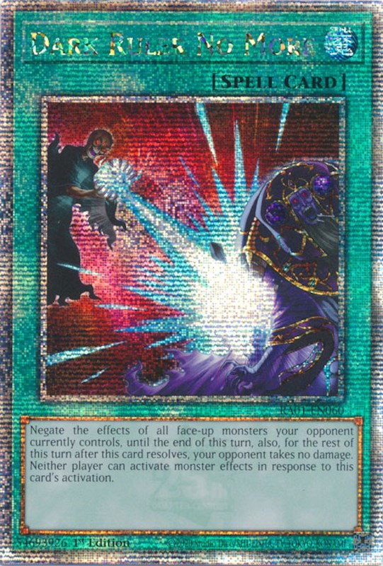 Dark Ruler No More [RA01-EN060] Quarter Century Secret Rare | Exor Games Truro