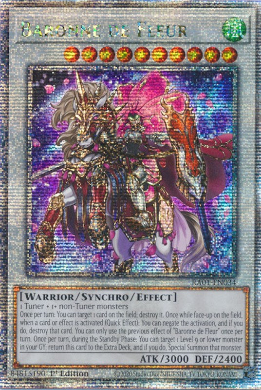 Baronne de Fleur [RA01-EN034] Quarter Century Secret Rare | Exor Games Truro