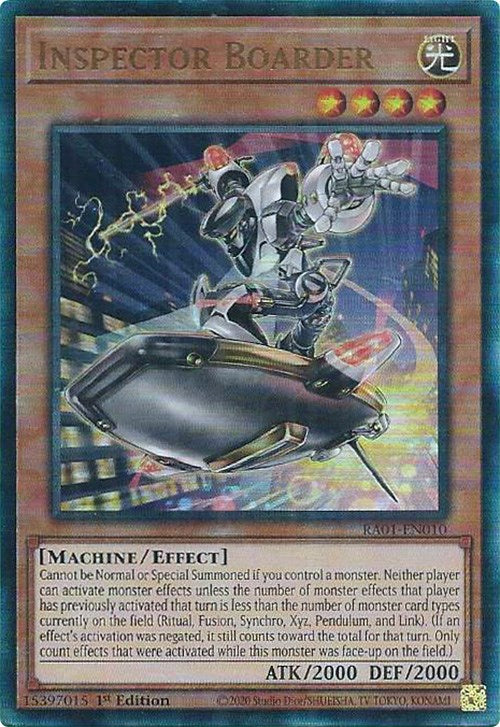 Inspector Boarder [RA01-EN010] Prismatic Ultimate Rare | Exor Games Truro