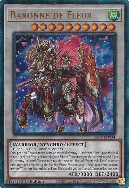 Baronne de Fleur [RA01-EN034] Prismatic Ultimate Rare | Exor Games Truro