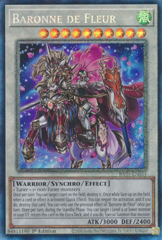 Baronne de Fleur [RA01-EN034] Prismatic Collector's Rare | Exor Games Truro