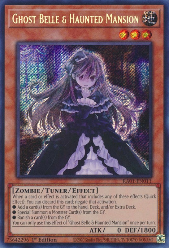 Ghost Belle & Haunted Mansion [RA01-EN011] Secret Rare | Exor Games Truro