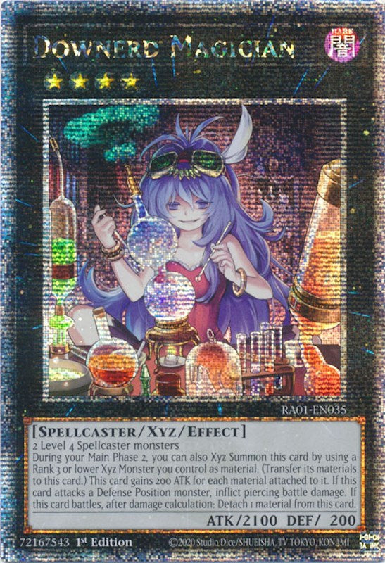 Downerd Magician [RA01-EN035] Quarter Century Secret Rare | Exor Games Truro