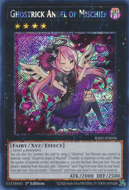 Ghostrick Angel of Mischief [RA01-EN036] Platinum Secret Rare | Exor Games Truro