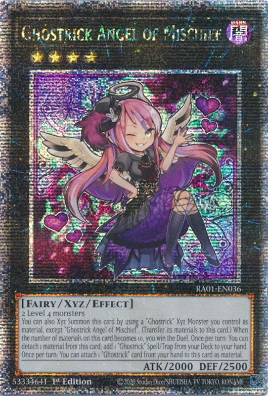 Ghostrick Angel of Mischief [RA01-EN036] Quarter Century Secret Rare | Exor Games Truro