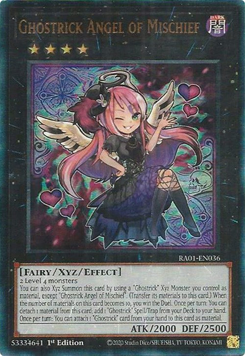 Ghostrick Angel of Mischief [RA01-EN036] Prismatic Ultimate Rare | Exor Games Truro