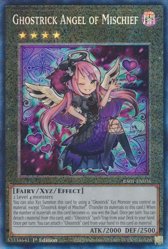 Ghostrick Angel of Mischief [RA01-EN036] Prismatic Collector's Rare | Exor Games Truro