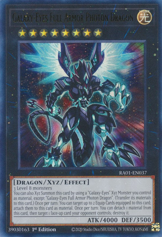 Galaxy-Eyes Full Armor Photon Dragon [RA01-EN037] Ultra Rare | Exor Games Truro