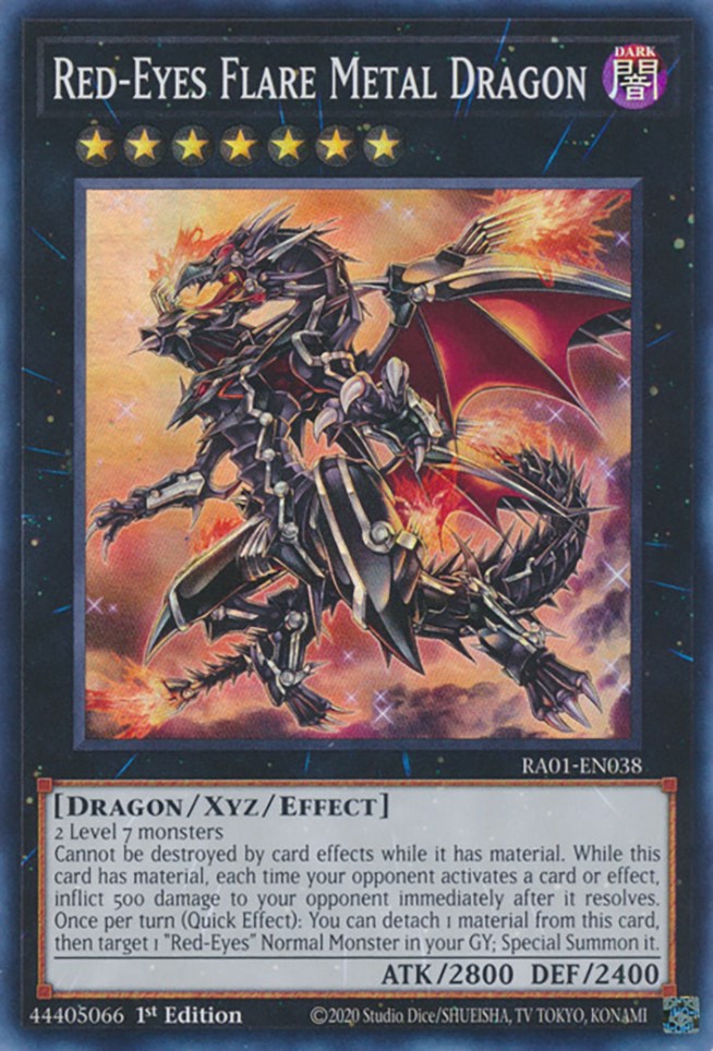 Red-Eyes Flare Metal Dragon [RA01-EN038] Super Rare | Exor Games Truro