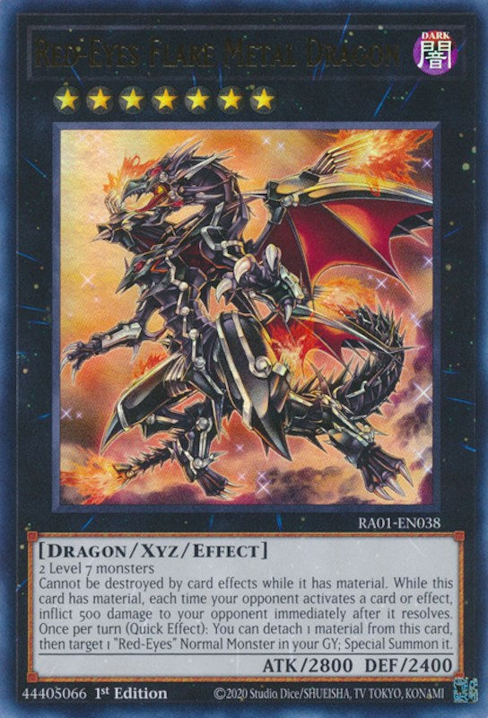 Red-Eyes Flare Metal Dragon [RA01-EN038] Ultra Rare | Exor Games Truro