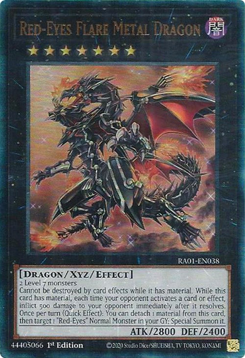 Red-Eyes Flare Metal Dragon [RA01-EN038] Prismatic Ultimate Rare | Exor Games Truro