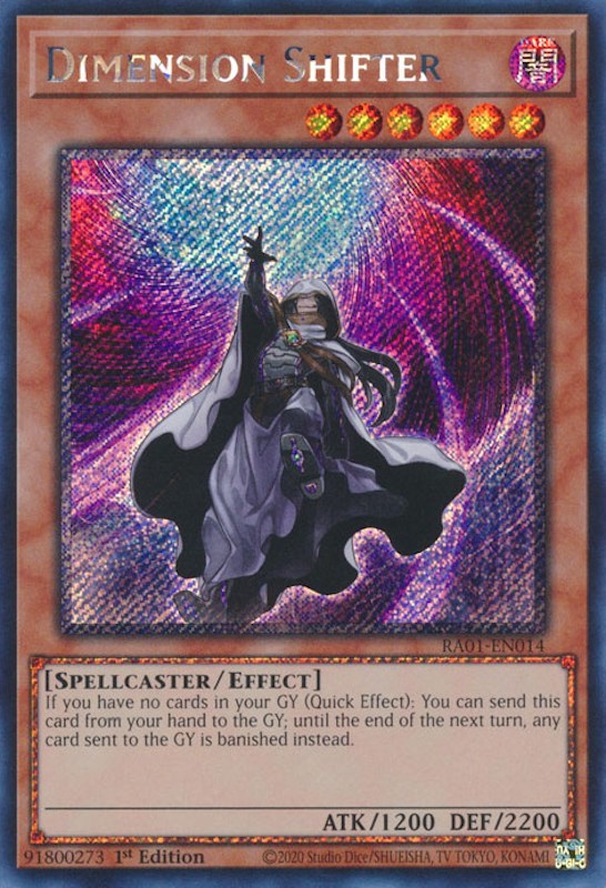 Dimension Shifter [RA01-EN014] Platinum Secret Rare | Exor Games Truro