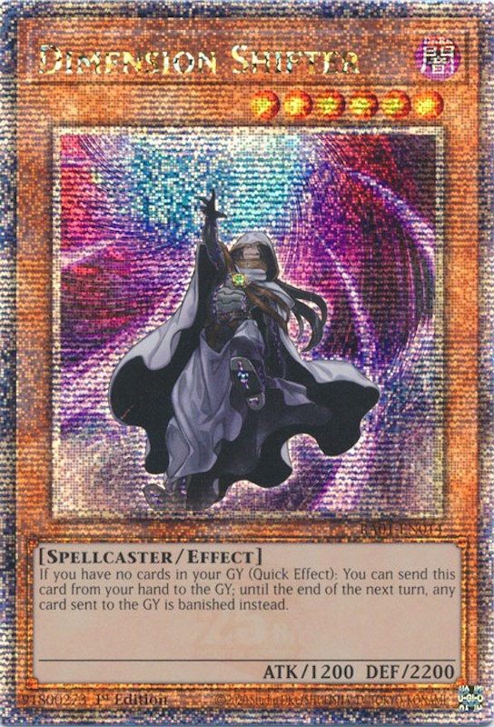 Dimension Shifter [RA01-EN014] Quarter Century Secret Rare | Exor Games Truro