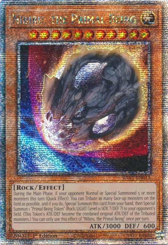 Nibiru, the Primal Being [RA01-EN015] Quarter Century Secret Rare | Exor Games Truro