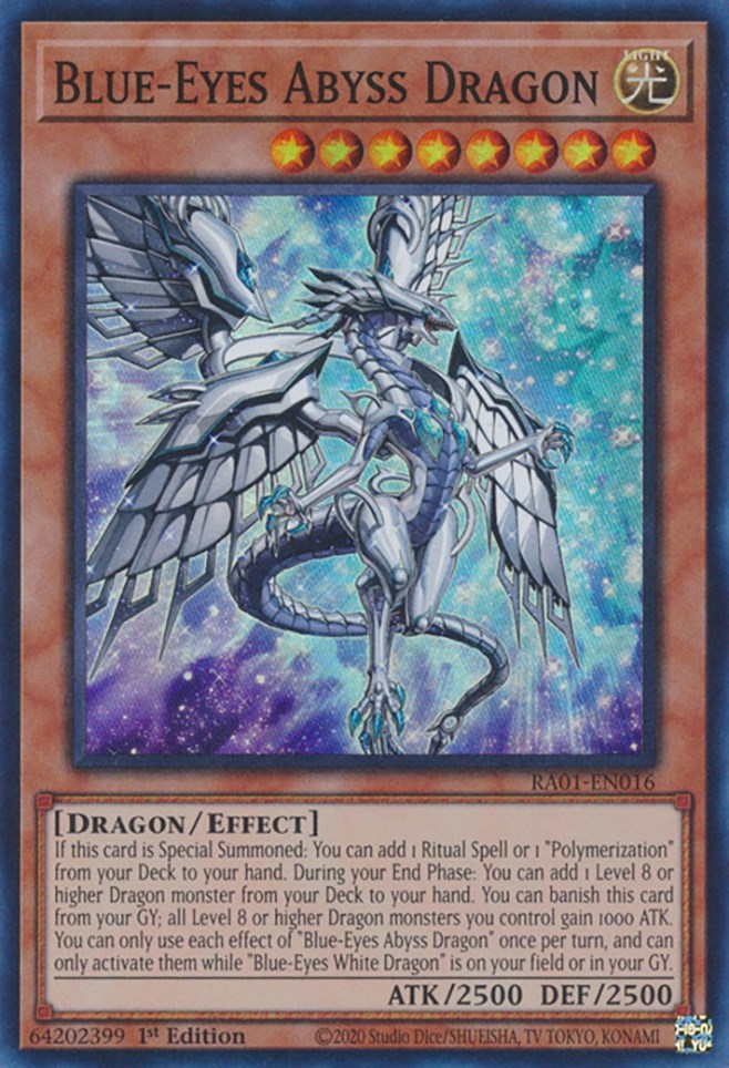 Blue-Eyes Abyss Dragon [RA01-EN016] Super Rare | Exor Games Truro