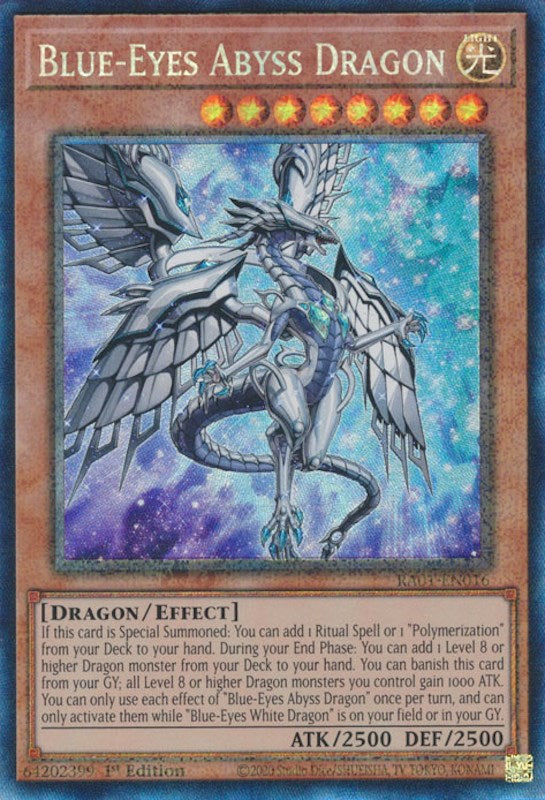 Blue-Eyes Abyss Dragon [RA01-EN016] Prismatic Collector's Rare | Exor Games Truro