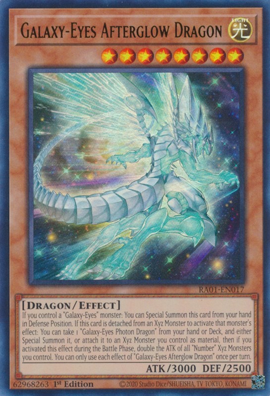 Galaxy-Eyes Afterglow Dragon [RA01-EN017] Ultra Rare | Exor Games Truro