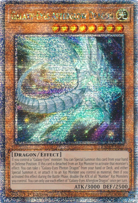 Galaxy-Eyes Afterglow Dragon [RA01-EN017] Quarter Century Secret Rare | Exor Games Truro