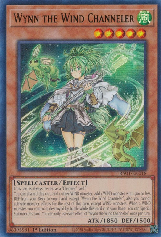 Wynn the Wind Channeler [RA01-EN018] Ultra Rare | Exor Games Truro