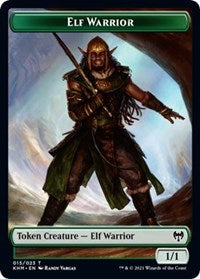 Elf Warrior // Tibalt, Cosmic Impostor Emblem Double-Sided Token [Kaldheim Tokens] | Exor Games Truro