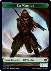 Elf Warrior // Tibalt, Cosmic Impostor Emblem Double-Sided Token [Kaldheim Tokens] | Exor Games Truro