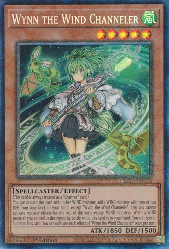 Wynn the Wind Channeler [RA01-EN018] Prismatic Collector's Rare | Exor Games Truro