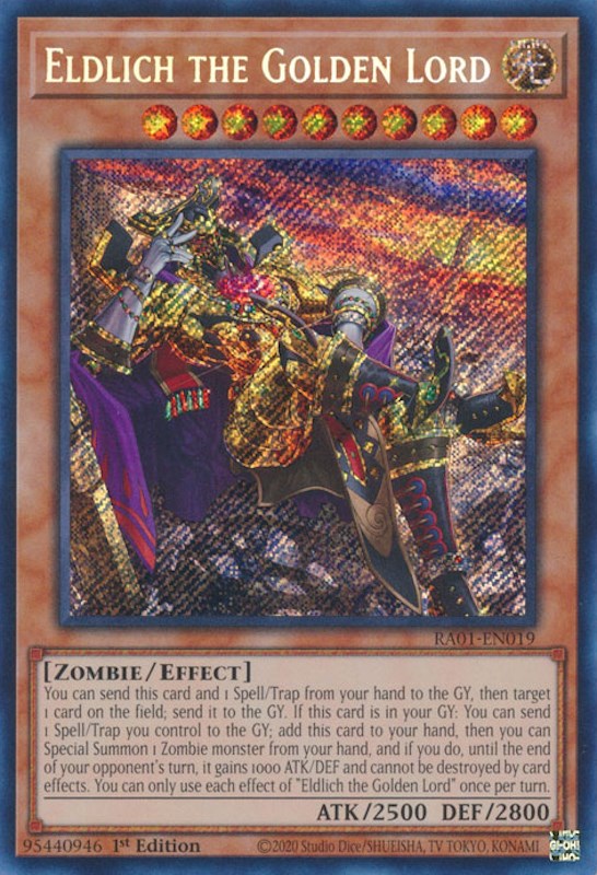 Eldlich the Golden Lord (Alternate Art) [RA01-EN019] Secret Rare | Exor Games Truro