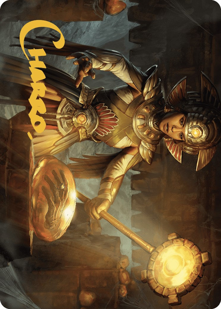 Curator of Sun's Creation Art Card (Gold-Stamped Signature) [The Lost Caverns of Ixalan Art Series] | Exor Games Truro