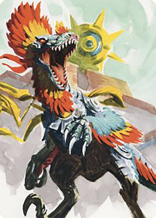 Pantlaza, Sun-Favored Art Card [The Lost Caverns of Ixalan Art Series] | Exor Games Truro