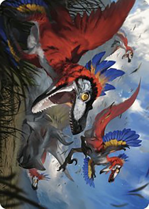 Wrathful Raptors Art Card [The Lost Caverns of Ixalan Art Series] | Exor Games Truro