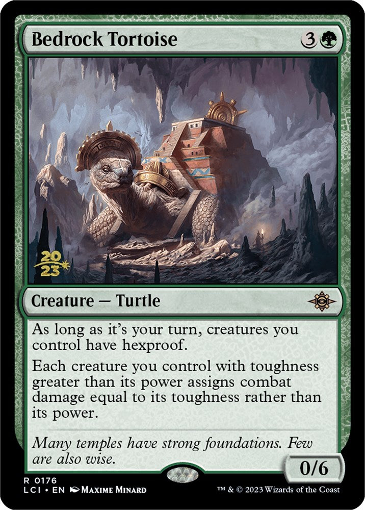 Bedrock Tortoise [The Lost Caverns of Ixalan Prerelease Cards] | Exor Games Truro