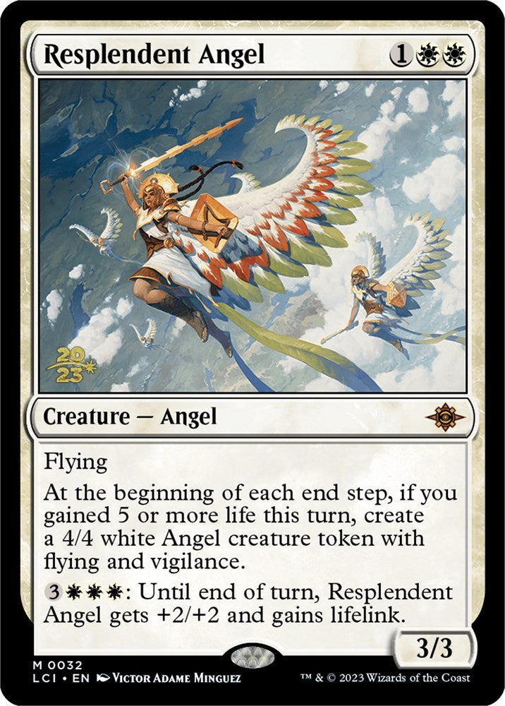 Resplendent Angel (LCI) [The Lost Caverns of Ixalan Prerelease Cards] | Exor Games Truro