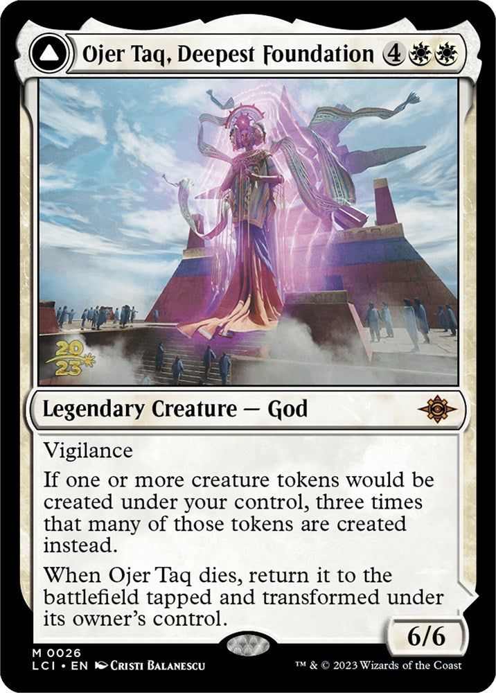 Ojer Taq, Deepest Foundation // Temple of Civilization [The Lost Caverns of Ixalan Prerelease Cards] | Exor Games Truro