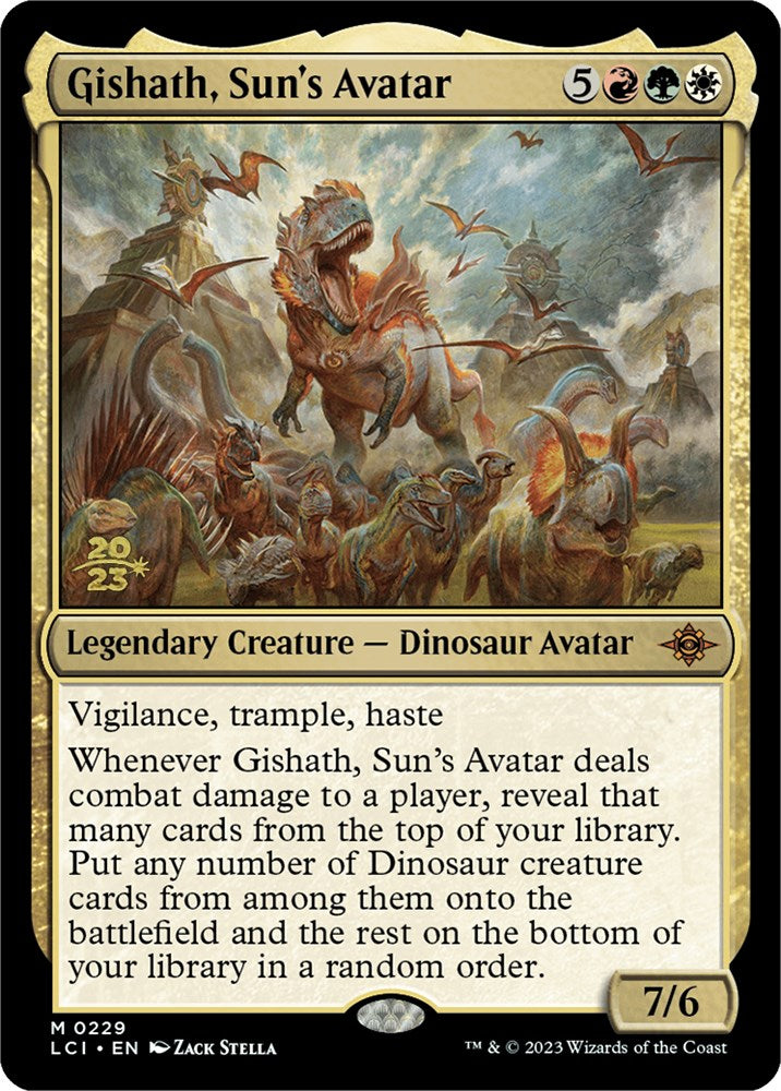 Gishath, Sun's Avatar (LCI) [The Lost Caverns of Ixalan Prerelease Cards] | Exor Games Truro